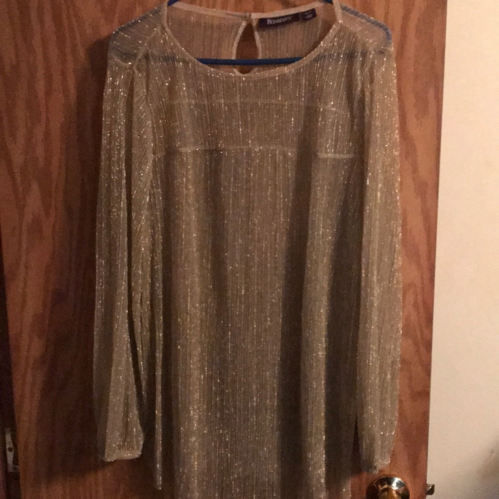 Gold glitter cover shirt